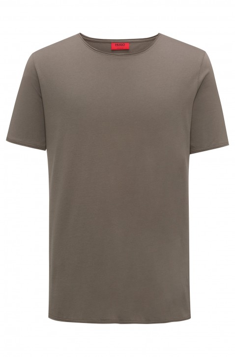 HUGO Regular-Fit T-Shirt DEPUSI aus Pima-Baumwolle Farbe brown 217