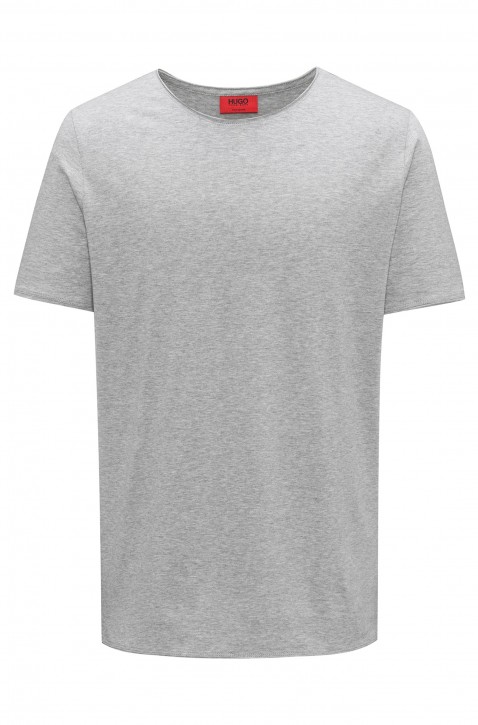 HUGO Regular-Fit T-Shirt DEPUSI aus Pima-Baumwolle Farbe grau 061