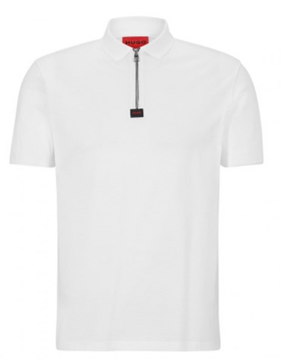 Hugo Poloshirt Dereso223 mit Zipp aus Baumwoll-Piqué mit schwarzem Logo-Label 127