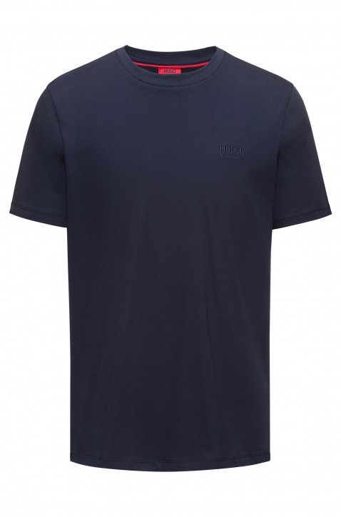 HUGO Regular-Fit T-Shirt Dero aus weicher Baumwolle mit Logo dunkelblau 410