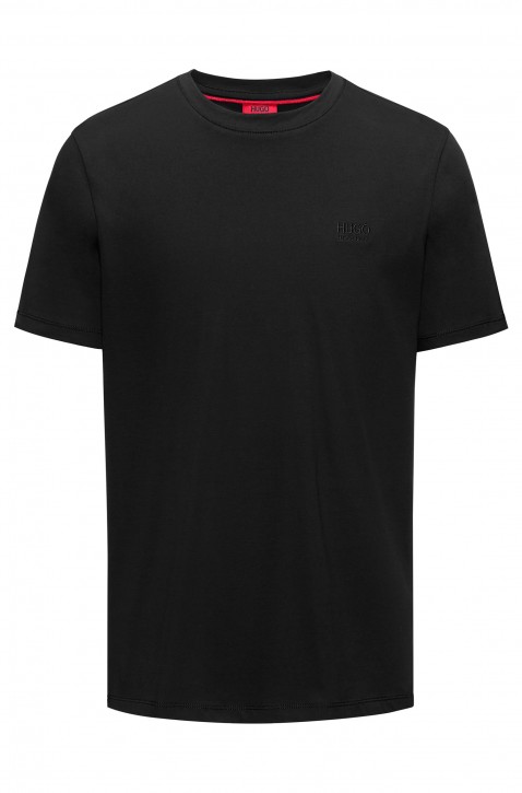 HUGO Regular-Fit T-Shirt Dero aus weicher Baumwolle mit Logo Farbe schwarz 001