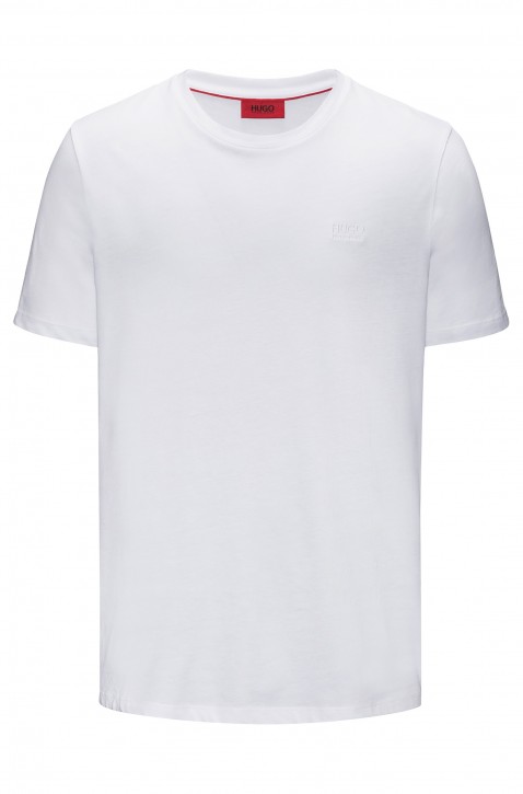 HUGO Regular-Fit T-Shirt Dero aus weicher Baumwolle mit Logo Farbe weiss 100
