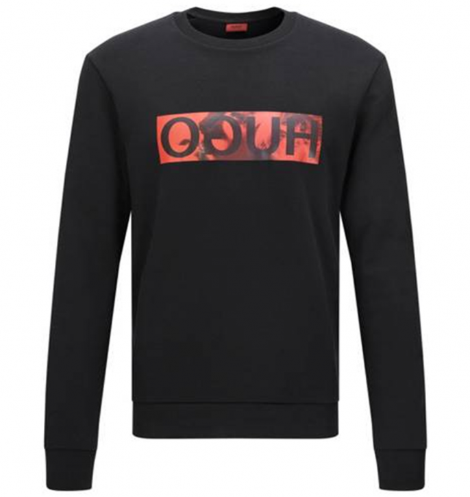 HUGO Sweat Shirt Dicagos Farbe Schwarz 001