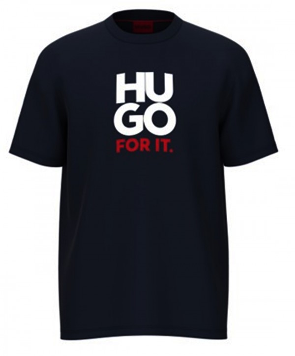 Hugo Boss T-Shirt DIMENTIS mit Logoprint aus Baumwoll-Jersey schwarz 001