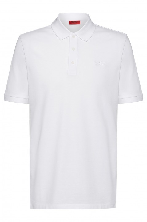 HUGO Slim-Fit Poloshirt DINOS202 aus Stretch-Baumwolle weiss 100