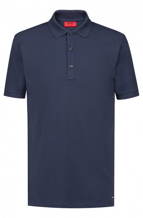 HUGO Slim-Fit Poloshirt DINOS aus Stretch-Baumwolle dunkelblau 405