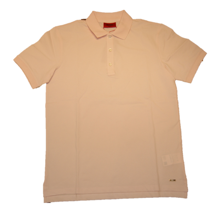 HUGO Slim-Fit Poloshirt DINOS aus Stretch-Baumwolle rosa 683