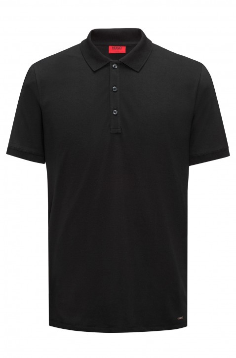 HUGO Poloshirt Dinos aus softer Baumwolle Farbe schwarz 001