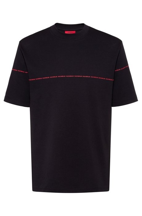 HUGO T-Shirt DITTLE  aus Interlock-Baumwolle mit Streifen-Design der Kollektion BERLIN S