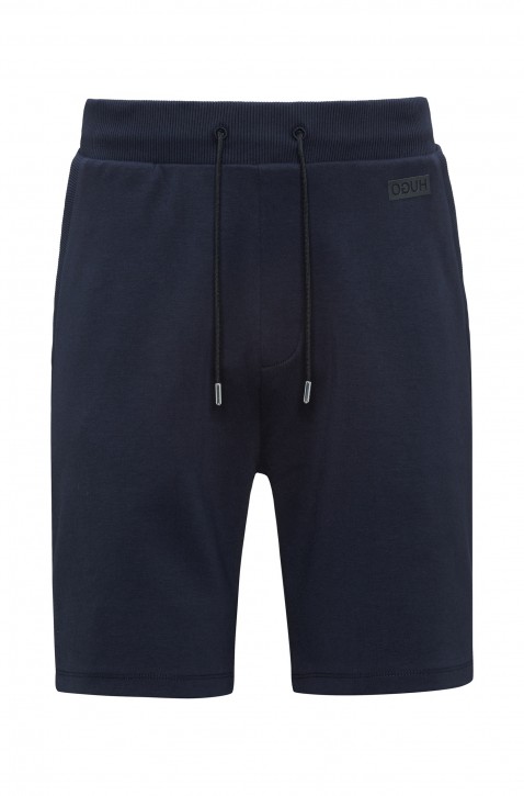 HUGO Shorts DIZ aus Interlock-Baumwolle mit Tunnelzug dunkelblau 410