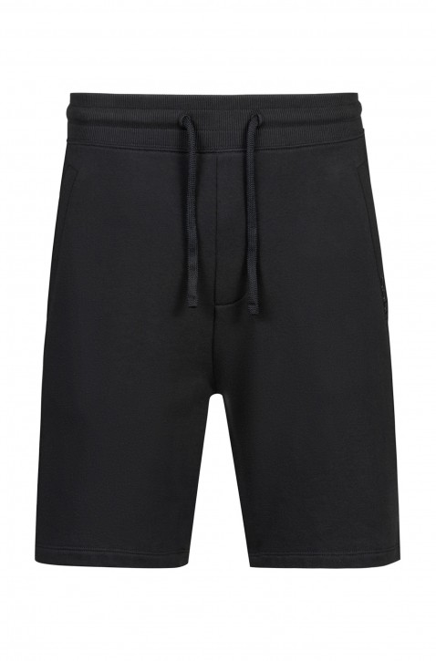 HUGO Shorts DIZ-U1 aus French Terry mit Tunnelzug schwarz 001