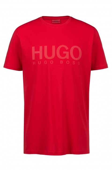 HUGO Relaxed-Fit T-Shirt Dolive-U1 aus Baumwoll-Jersey mit Logo Farbe rot 620