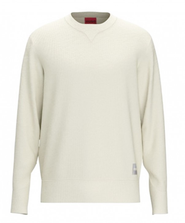 HUGO Sweatshirt DORCHANTE mit lockerer Passform Farbe natur 107