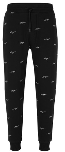 Hugo Jogginghose  Duritiba aus Baumwoll-Terry mit handgeschriebener Logo-Stickerei schwarz 001