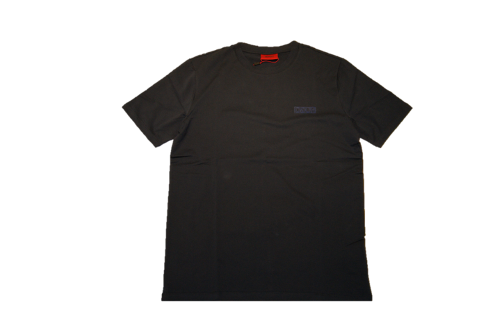 HUGO T-Shirt DURNED-U5 aus Baumwolle mit Reversed-Logo und Rundhalsausschnitt dunkelblau 405
