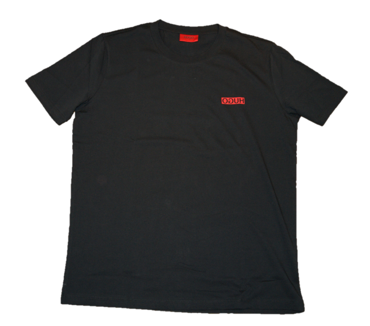 HUGO TEE SHIRT DURNED FARBE SCHWARZ 001