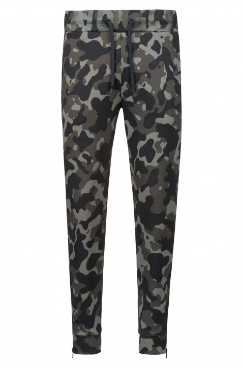 HUGO Jogginghose DUROS -U1 aus Baumwoll-Jersey mit Camouflage-Print 961