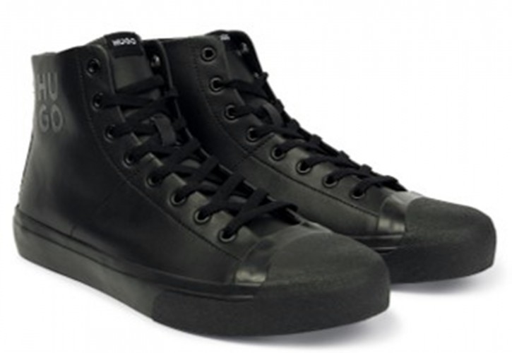 Hugo Hightop DyerH_Hito_fl Sneakers mit Stack-Logo und vulkanisierter Sohle schwarz 001 45