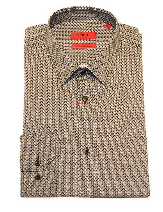 HUGO Extra Slim-Fit Hemd ELISHA02 aus reiner Baumwolle schwarz 001