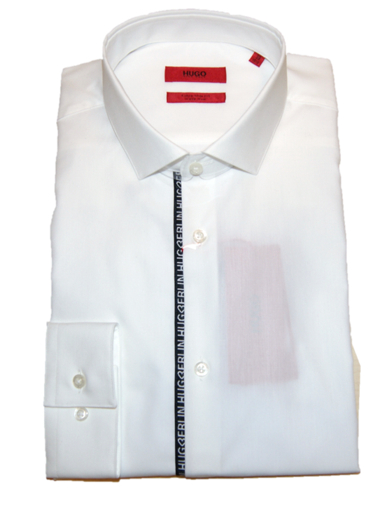 HUGO Extra Slim-Fit Hemd ERONDO aus Baumwolle mit bügelleichtem Finish weiss 199 39