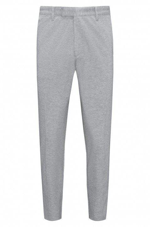 HUGO Chino Hendris2 aus meliertem Stretch-Jersey mit schmalem Bein schwarz 001