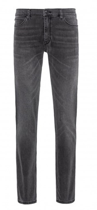 HUGO Graue Slim-Fit Jeans HUGO 708 aus komfortablem Stretch-Denim 020 33/34