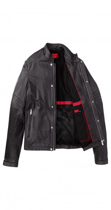 HUGO LEDERJACKE LANDIX FARBE SCHWARZ 002