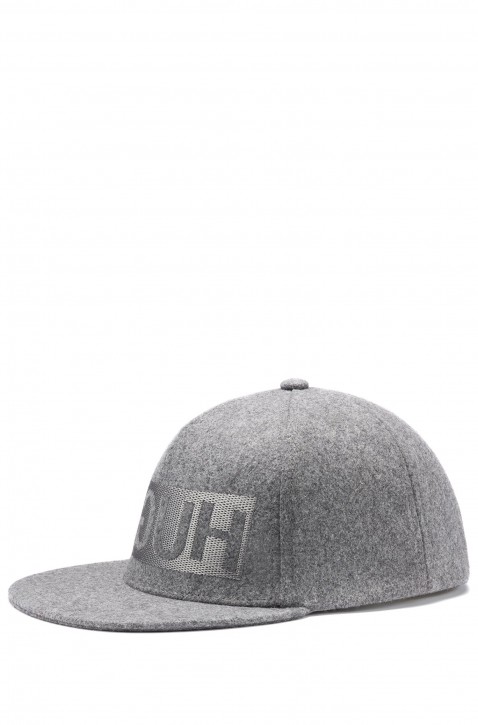 HUGO Baseball Cap Men-x 536/1 aus Filz mit spiegelverkehrtem Logo Farbe grau 032