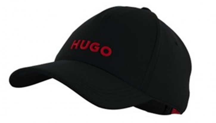 Hugo Herren Cap Men-X 576_D-10 aus Baumwoll-Twill mit rotem Logo schwarz 001