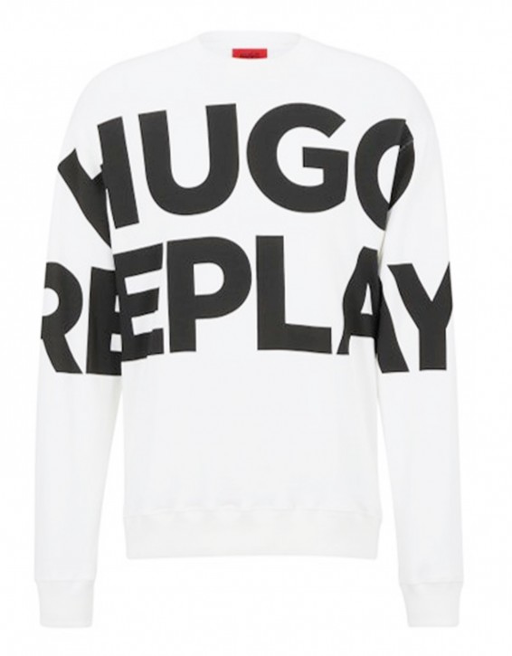 Hugo & Replay Rundhals Sweathirt Dweat3_HM6362xREPLAY schwarz 001