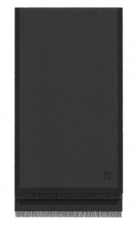 Hugo Men Schal Men-Z 190*58 mit Logo Farbe schwarz 001