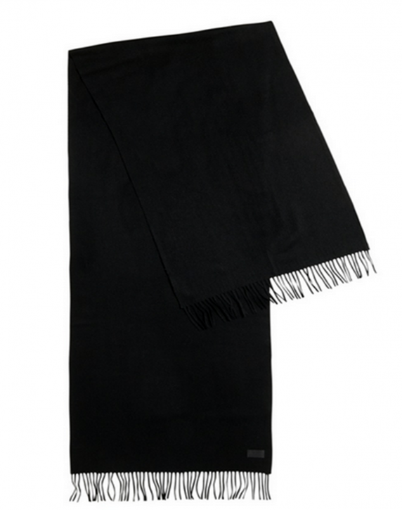HUGO SCHAL Leichter Schal MEN-Z 457  aus gebürsteter Wolle Farbe schwarz 001