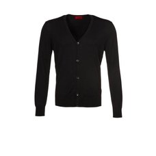 HUGO STRICKJACKE SIDARIO FARBE 001 SCHWARZ