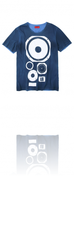 HUGO TEE  DEAKER FARBE DUNKELBLAU 460