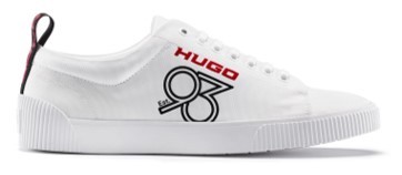 HUGO Sneakers ZERO_TENN_TX93 aus gewebtem Nylon mit "HUGO ’93"-Logo weiss 100