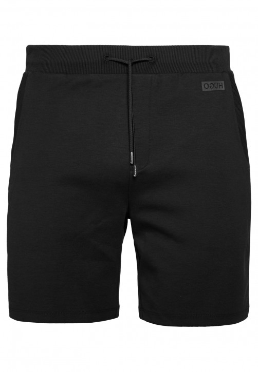HUGO Shorts DIZ aus Interlock-Baumwolle mit Tunnelzug schwarz 001