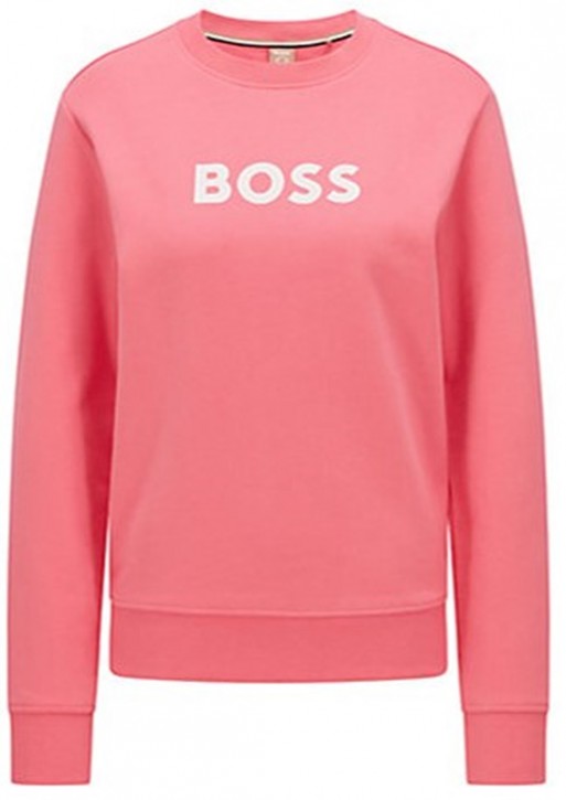 Hugo Boss Baumwoll-Sweatshirt aus French Terry mit Logo-Print C_Elaboss_6 Pink 663