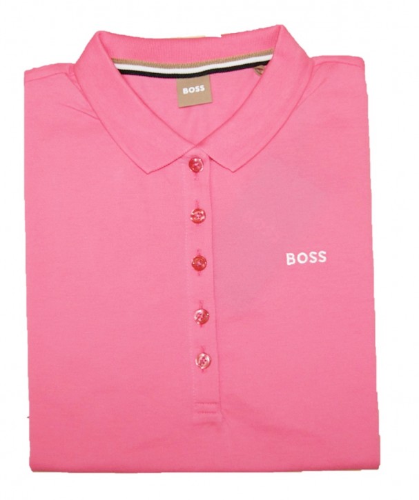 Hugo Boss Poloshirt C_Epola aus Bio-Baumwolle mit Logo Pink 663