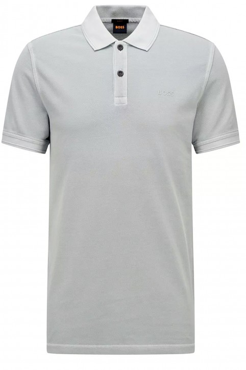 Hugo Boss Slim-Fit Poloshirt Prime aus Baumwoll-Piqué Grau 080 XXXL