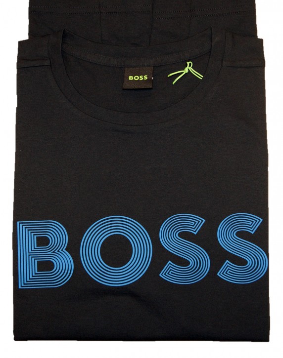 Hugo Boss T-Shirt Tee 6 mit blauem Logo-Schriftzug XXXL