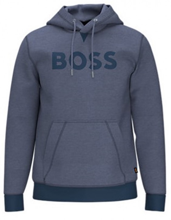 Hugo Boss Welndi Sweatshirt mit Logoschriftzug auf Brust in Dunkelblau 404