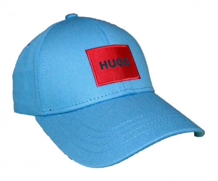 Hugo Cap Men-X 576-222 aus Baumwoll-Twill mit rotem Logo-Label blau 421