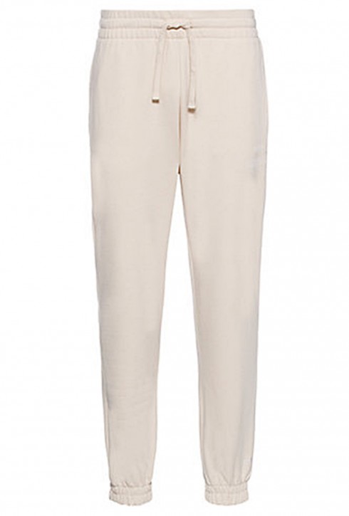 Hugo Jogginghose Dapman mit Bündchen am Saum und rotem Logo-Etikett Beige 272