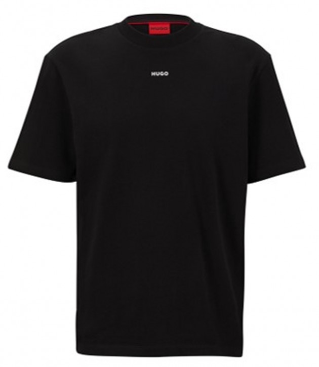 Hugo Relaxed-Fit T-Shirt Dapolino aus Baumwoll-Jersey mit Logo-Print schwarz 001