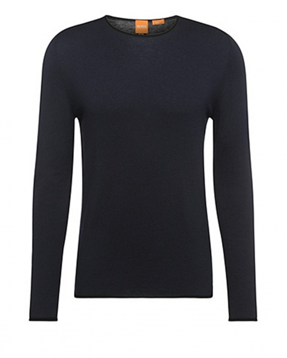 BOSS ORANGE PULLOVER KAMERO FARBE DUNKELBLAU 404