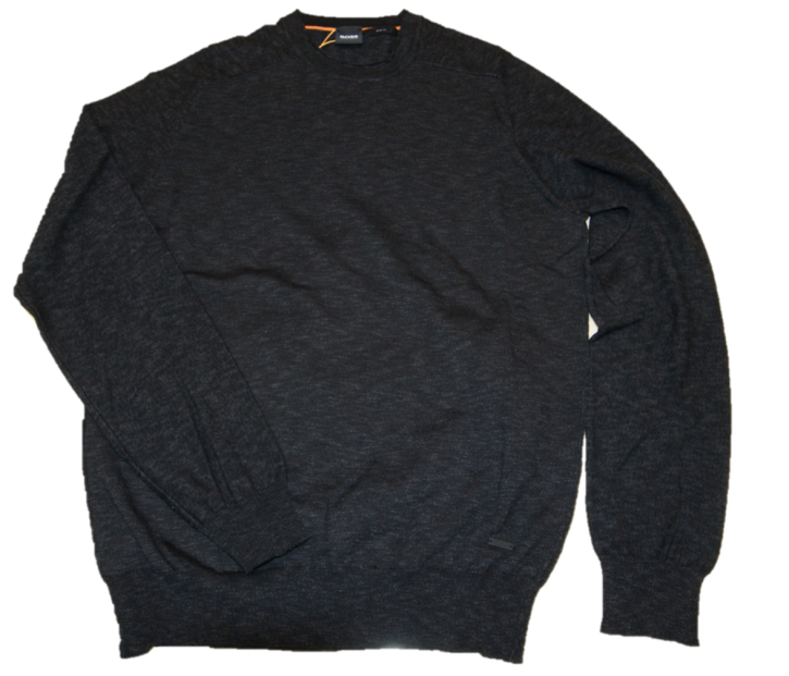 HUGO BOSS Pullover KAMYODA aus reiner Baumwoll-Jersey dunkelblau 404