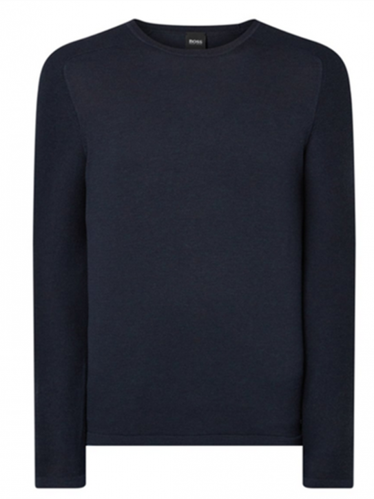 BOSS Pullover KAMYO Rundhalsausschnitt mit Raglanärmel Farbe dunkelblau 404 M