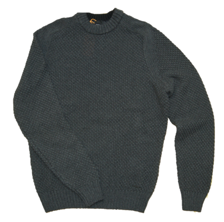 HUGO BOSS Pullover KASYCLID aus strukturiertem Jacquard grau 002