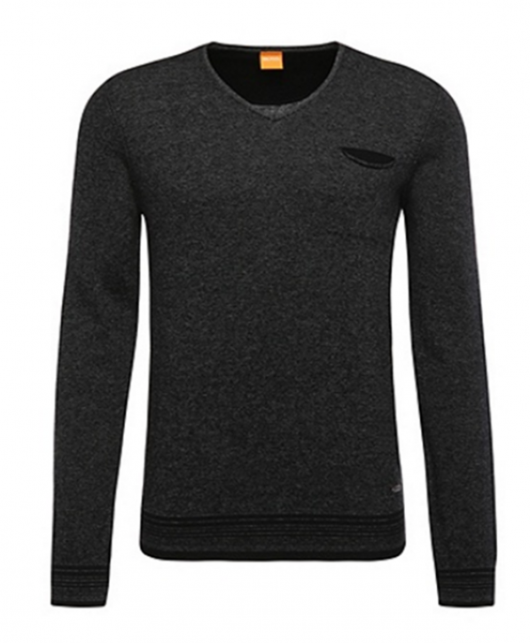 BOSS ORANGE PULLOVER KERPEN FARBE SCHWARZ 001