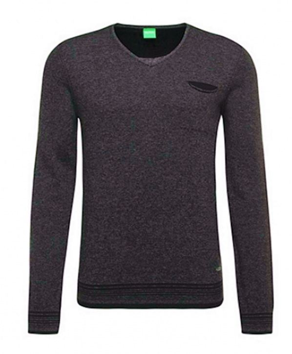 BOSS ORANGE PULLOVER KERPEN FARBE GRÜN 312